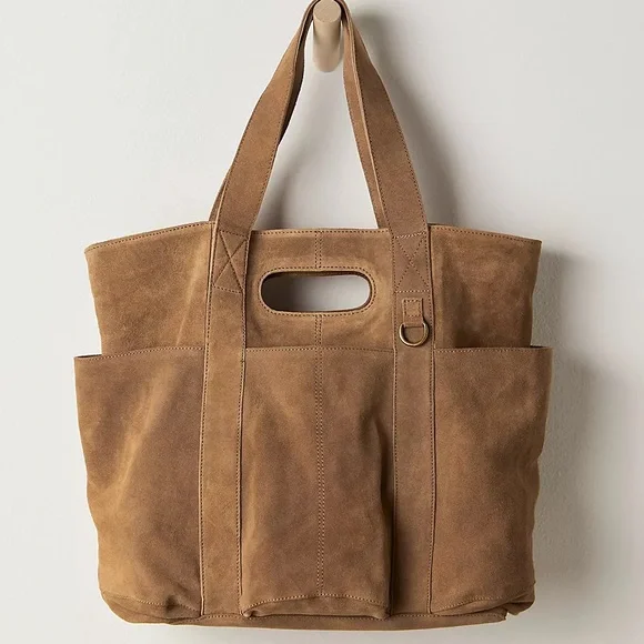 Free People Suede Caravan Tote brown - Picture 4 of 15